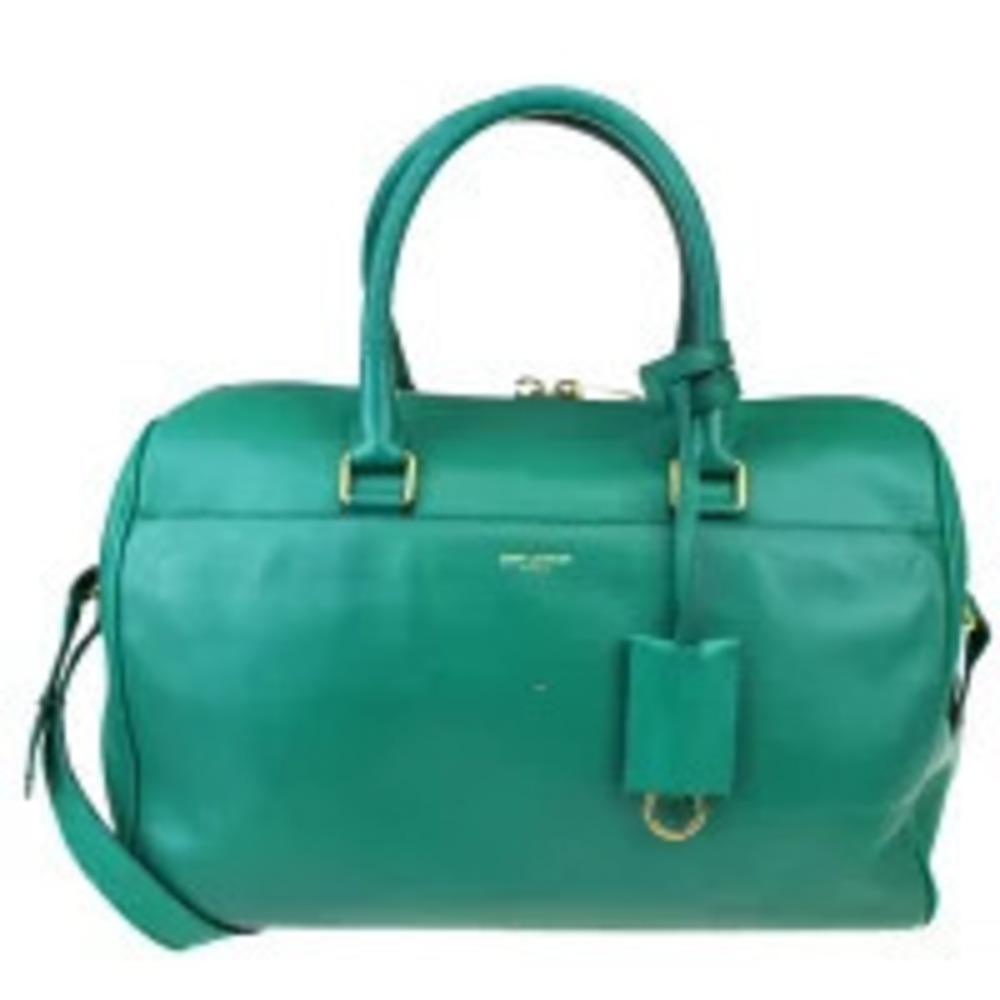 Saint Laurent Handbag Shoulder Bag Green Full Leather